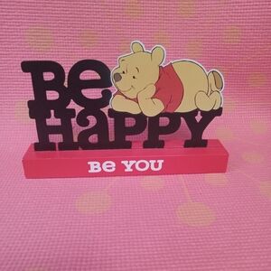 Disney Winnie the Pooh - Be Happy- Wall Hanger Table Topper
